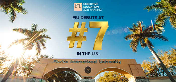FIU Business has been recognized as No. 7 in the nation and No. 2 in Florida for providing excellence in custom executive education programs by the Financial Times.