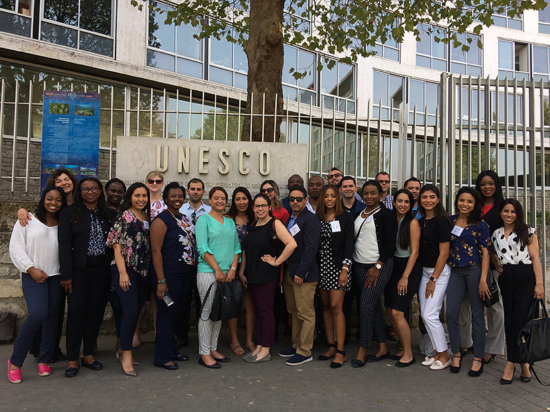 FIU Healthcare MBA students at UNESCO in Paris