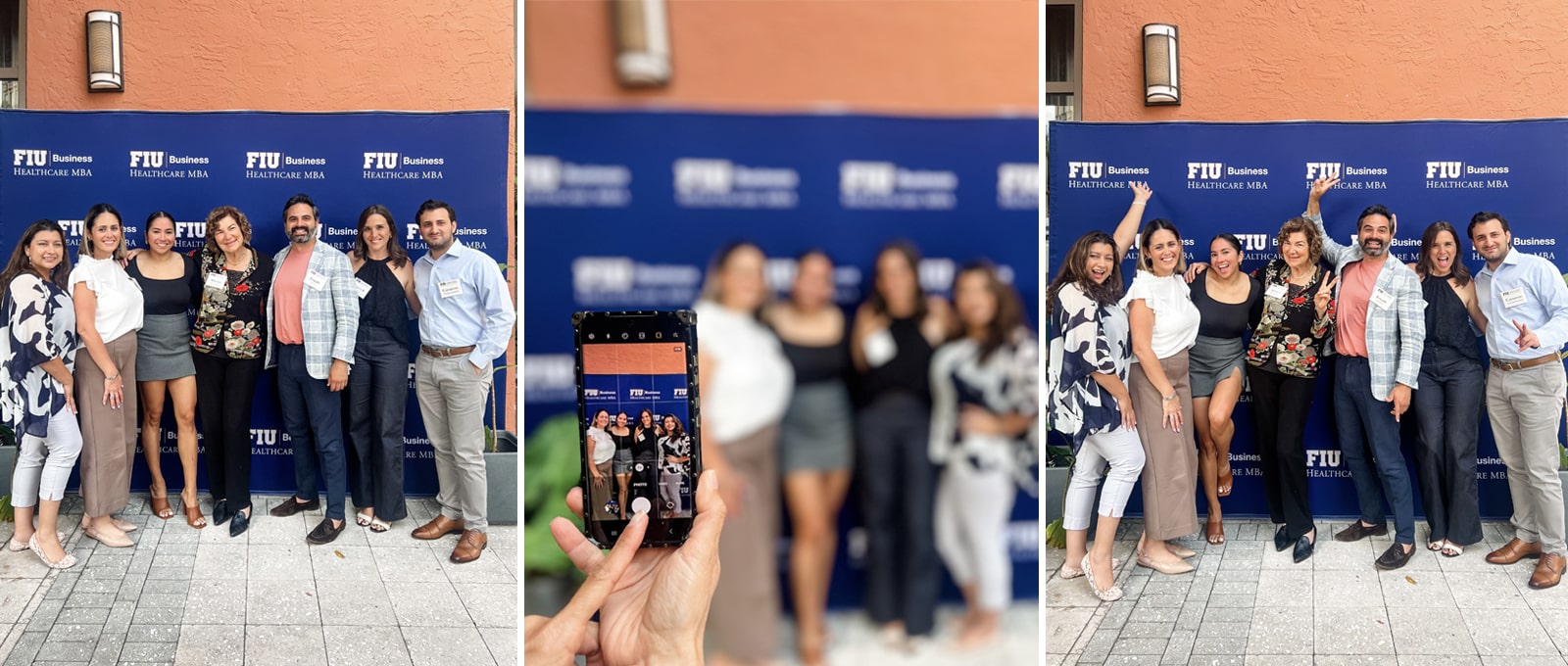 HCMBA Alumni, pictured with Miriam Weismann, Academic Director, gather to reconnect at the program’s annual networking event hosted at Bay 13 Brewery &amp; Kitchen in Coral Gables.