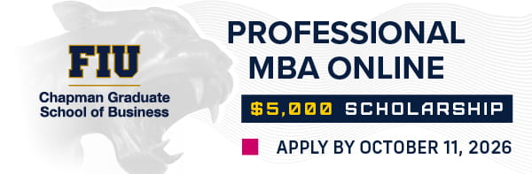 Professional MBA Online $5,000 Academic Affairs Program Scholarship