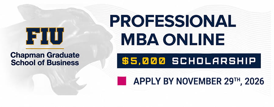 Professional MBA Online $5,000 Academic Affairs Program Scholarship
