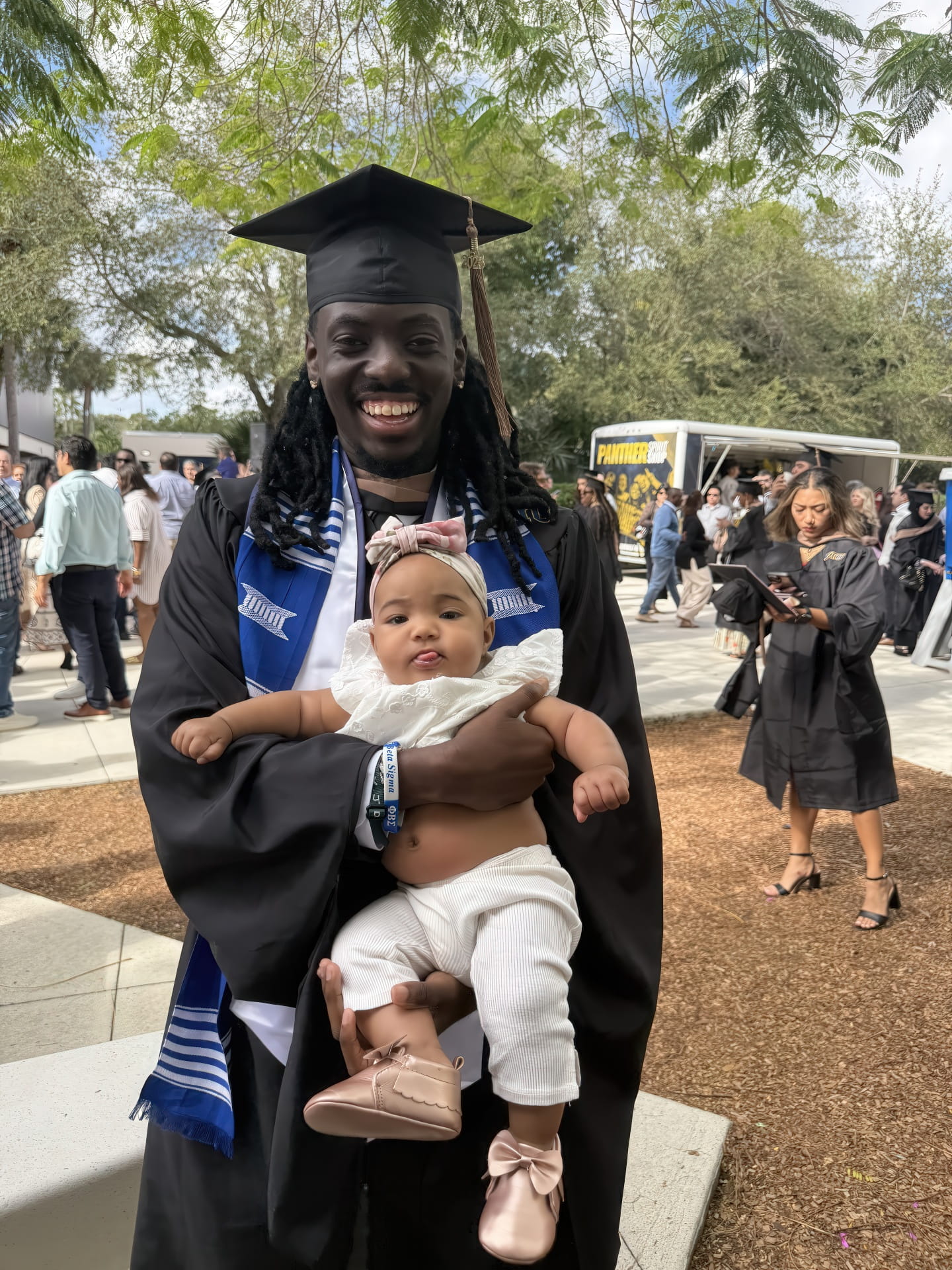 Franbert Jolteus at the fall graduate commencement ceremony, held December 18, 2025.