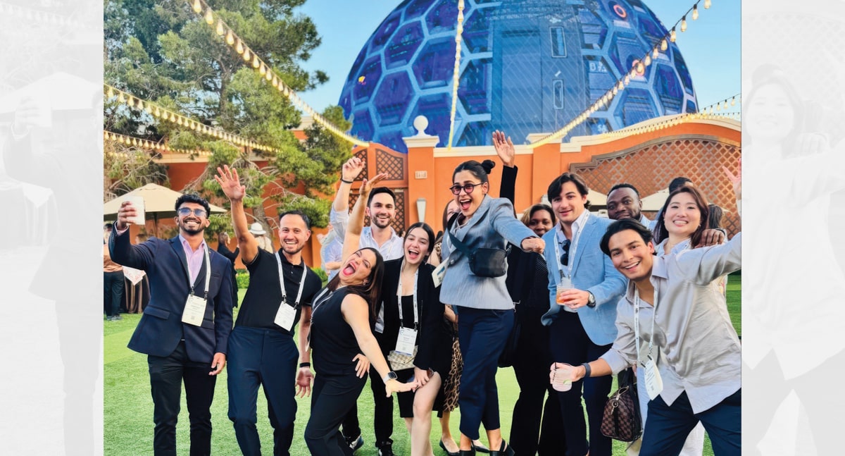 Students and staff of the Master of Science in International Real Estate program in Las Vegas to attend the International Conference of Shopping Centers, held in May of 2025.