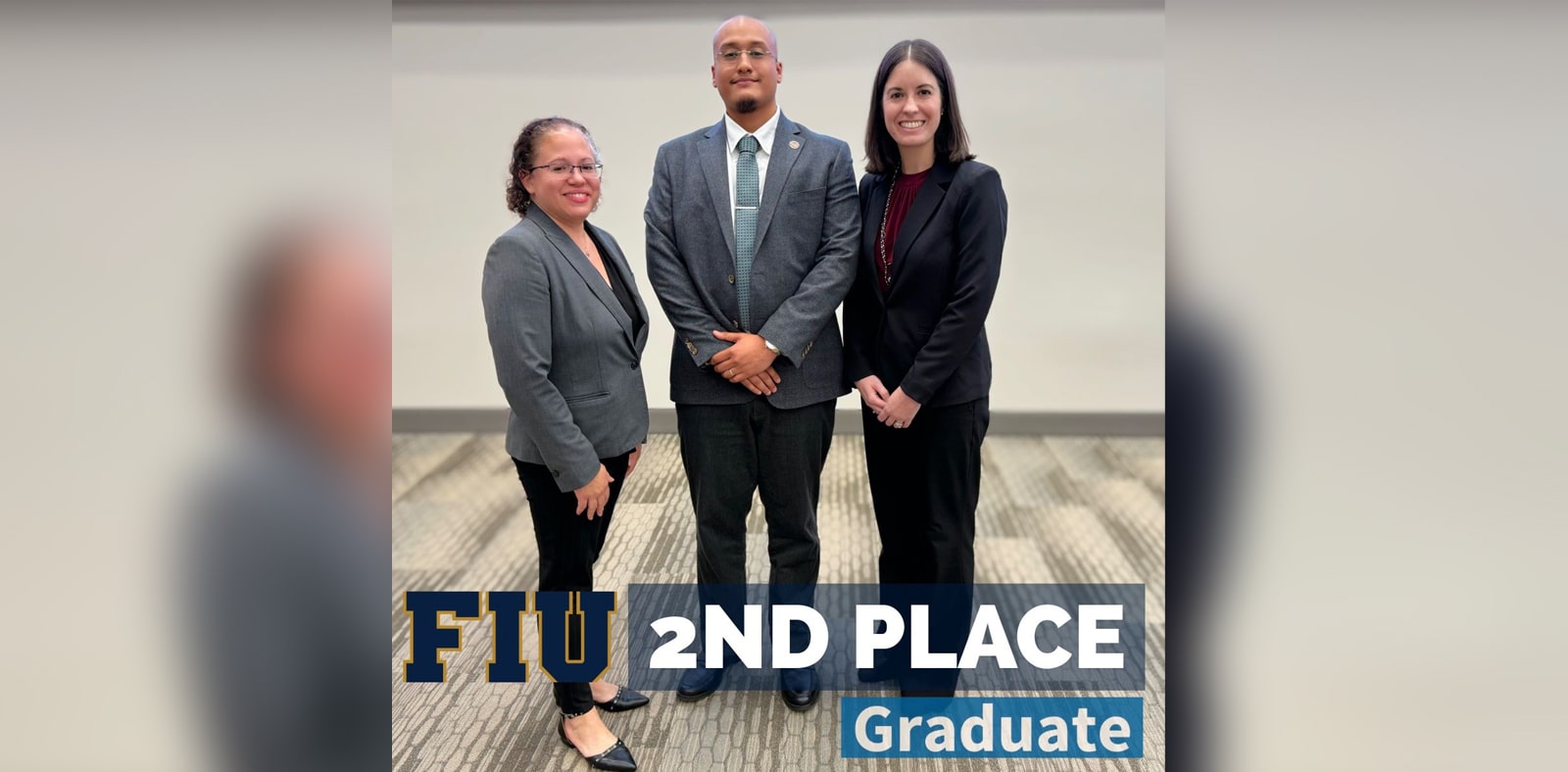 (L to R) Yazmin Odia, David Horman, Julie Keegan Strosser, at the ACHE of South Florida Annual Healthcare Business Leaders Strategy Competition. (Photo courtesy ACHE of South Florida)