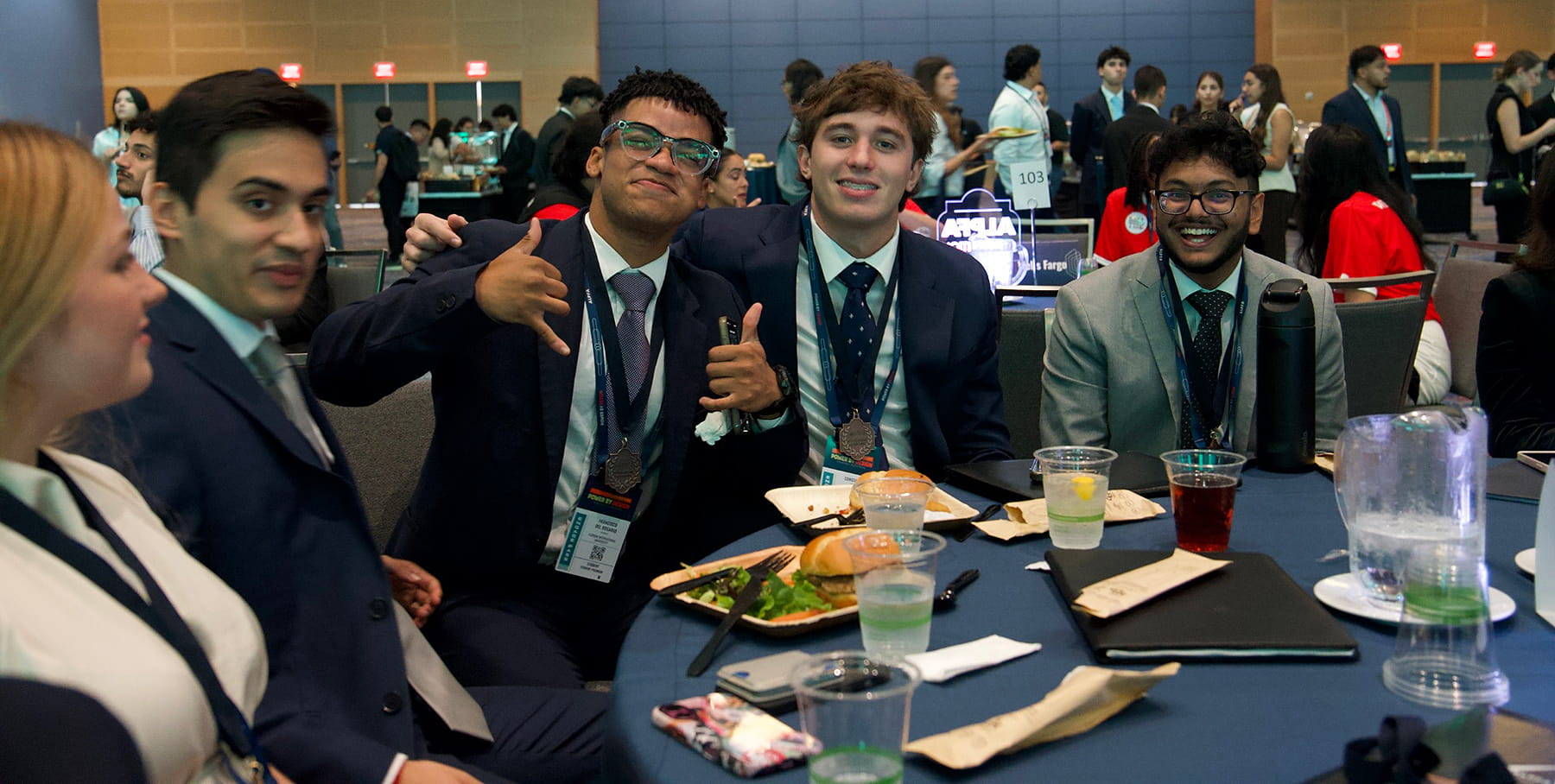 FIU Business students at the convention