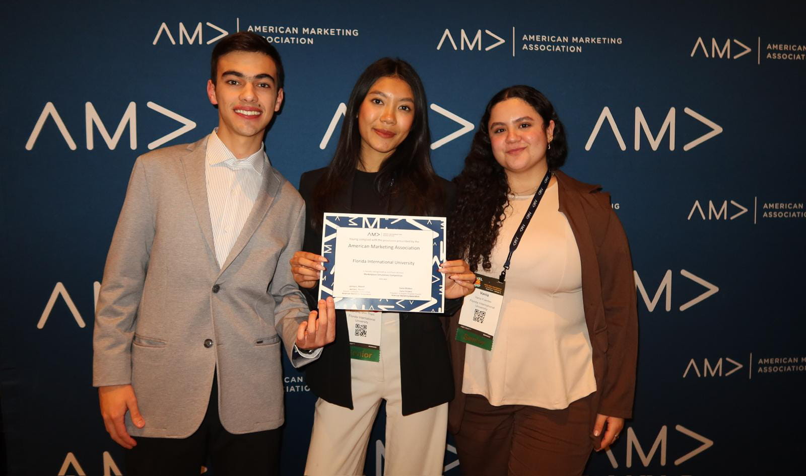 (L to R) Arthur Cardoso De Santi, Eaindray Shin Thant and Vania Fuentes.