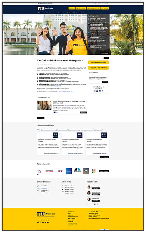 New virtual career services center