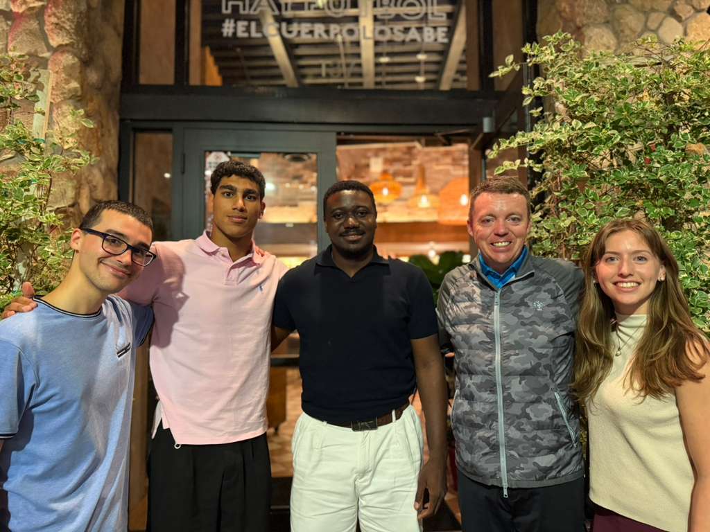 (L to R) Fabio Dominguez, Zeyad Abdalaziz Zahran, Gael Joel Nguestsa Litumbe, Cliff Payne and Angelica Bravo.