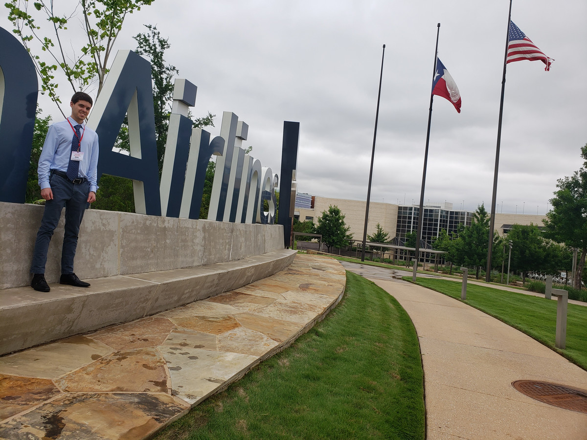 Andres Llernadi, at the American Airlines headquarters in Fort Worth, Texas.