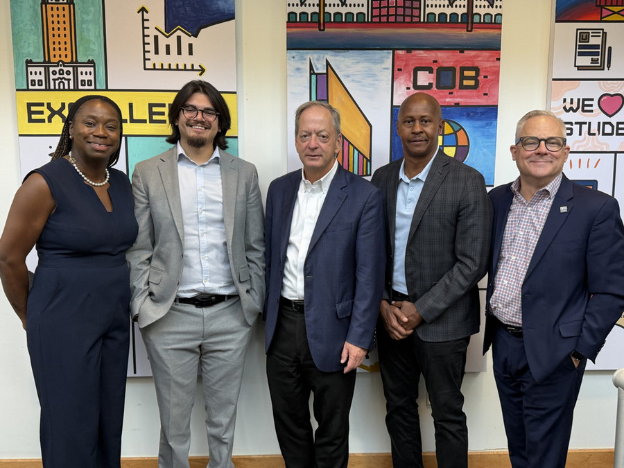 (L to R) Angela Bullard, Alejandro Izaguirre, William Hardin, Ryan McDay and John Nykolaiszyn.