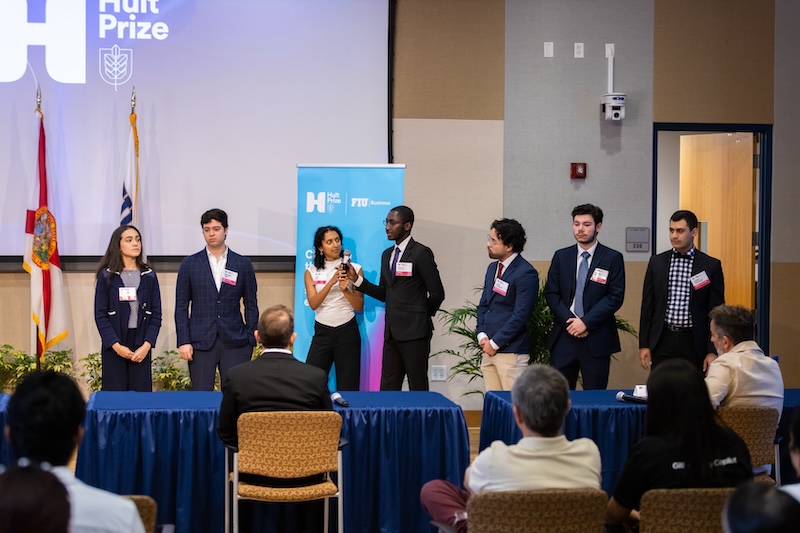 Participants during a second round of questions from the panel 