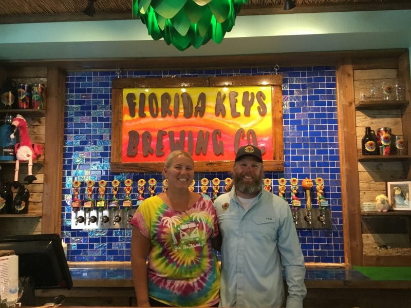 Florida Keys Brewing Company owners Craig and Cheryl McBay