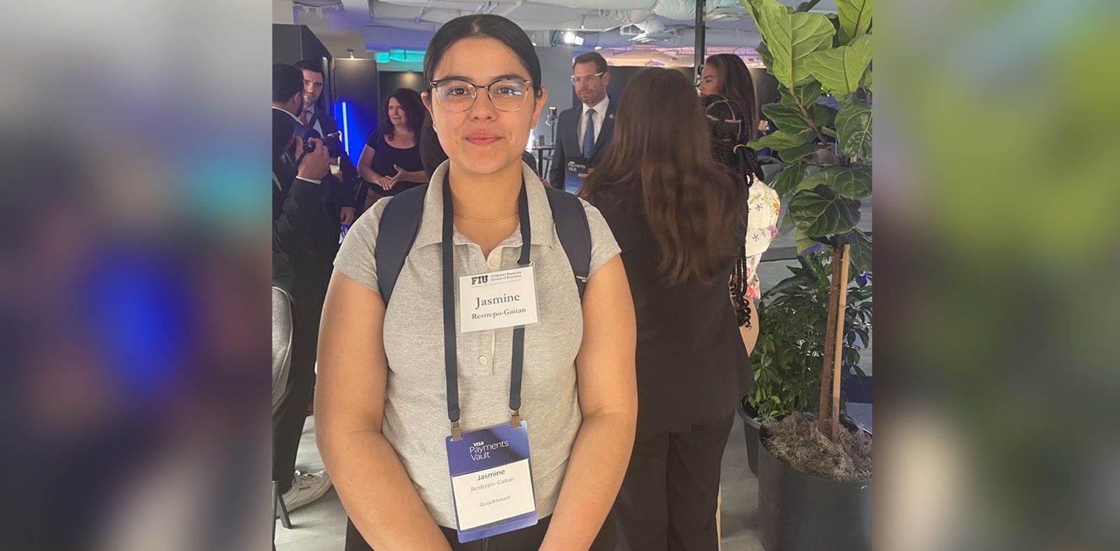 Jasmine Restrepo AIXOS Event with Congressman Swalwell Democrat Congressional Cybersecurity Caucus