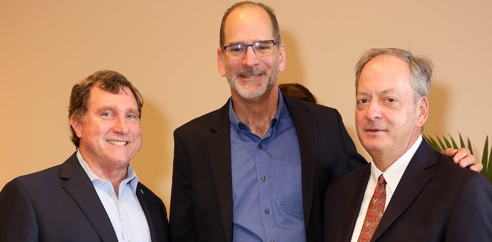 J.R. Steinbauer, Jr., vice president, Steinbaur Associates and member of the FIU Business Real Estate Council; Jose Manuel Diaz (BBA '86) principal, Compass Office Solutions and member of the FIU President's Council; and William Hardin, dean