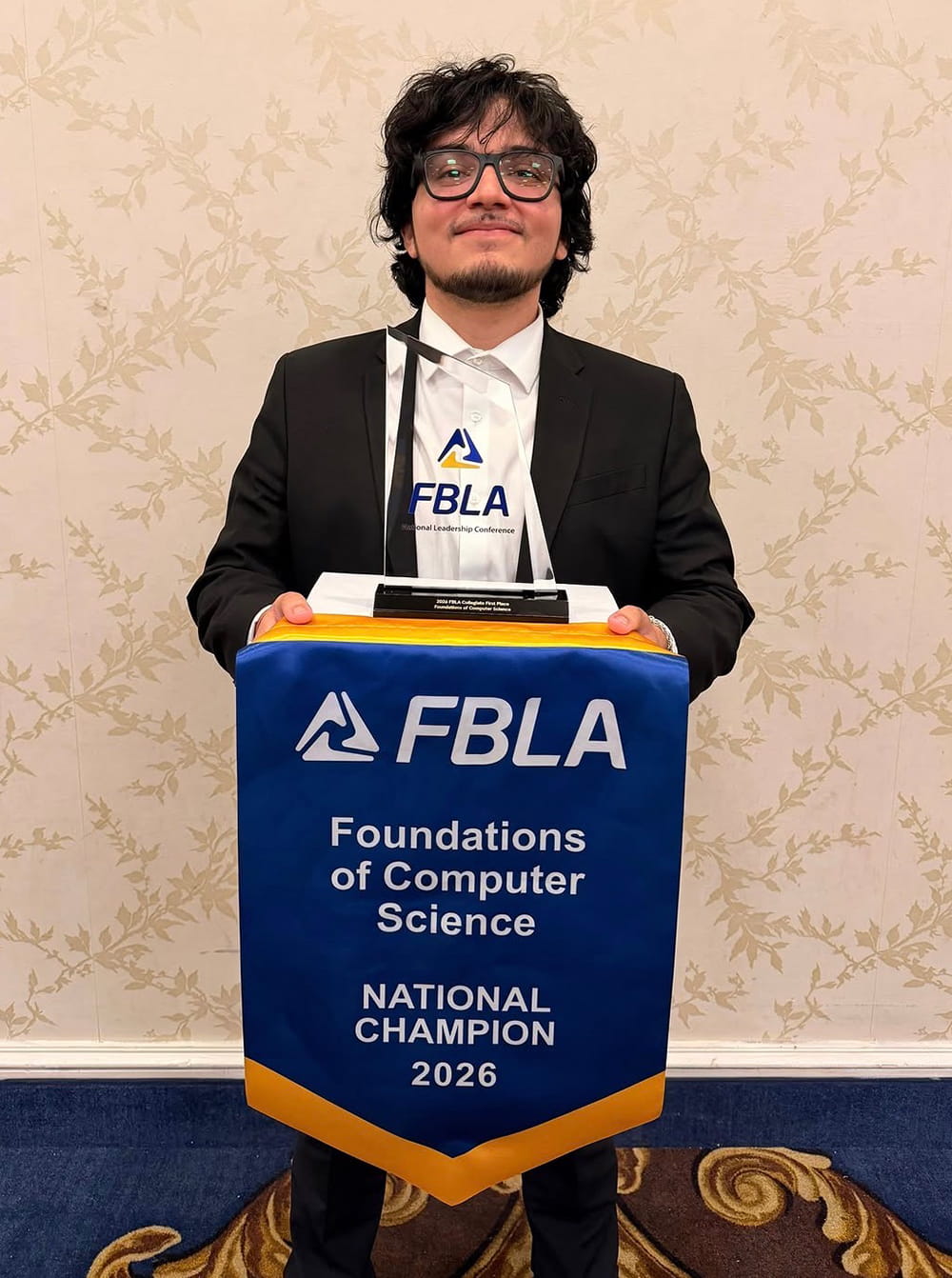 Roberto Luna-Garcia won first place in Foundation of Computer Science.