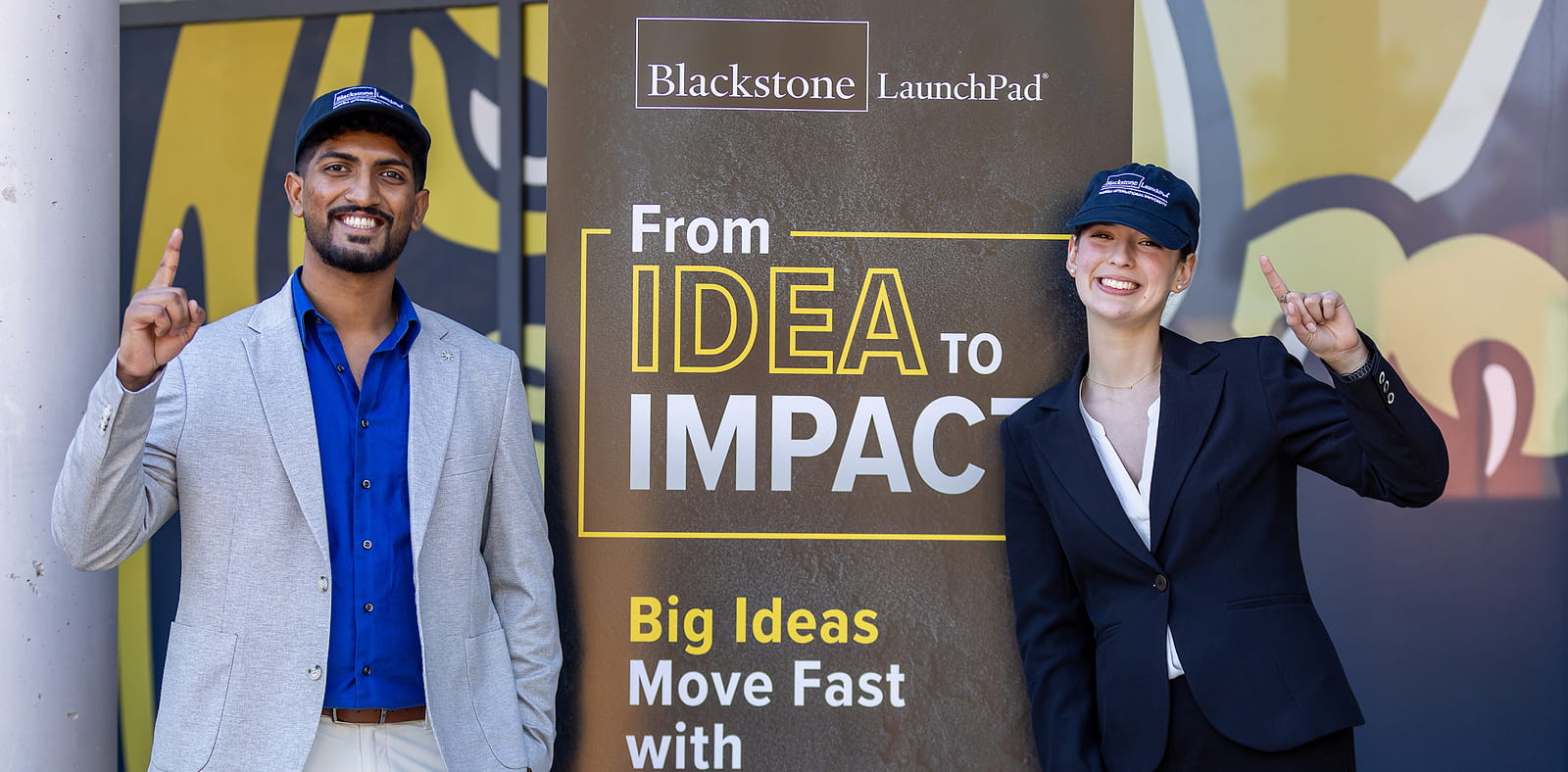 First place winners, Shawn Vithayathil (L) and Isabella Mina (R).