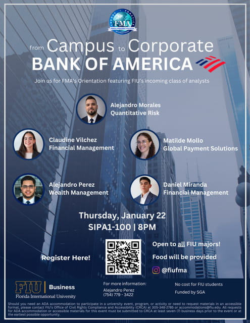 Join us for FMA's Orientation on Thursday, January 22